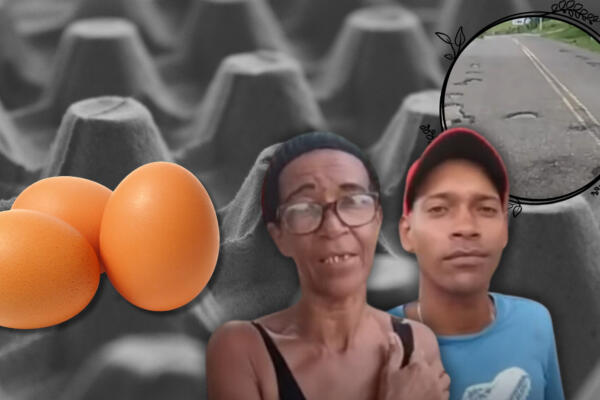 Locales de Dajabón dicen que la calle Duarte parece un «cartón de huevos» por los agujeros que tiene. Foto: CDN Digital