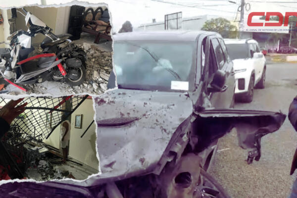 El accidente ocurrió en horas de la madrugas; familia resultó ilesa. Foto CDN Digital