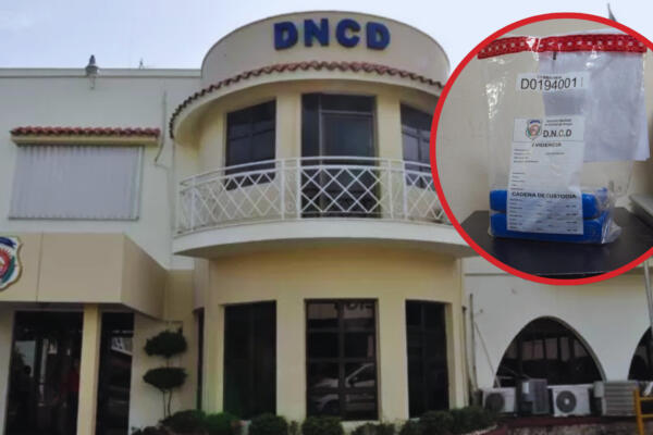 Los gramos de cocaína ocupados por miembros de la DNCD. Foto: Fuente externa