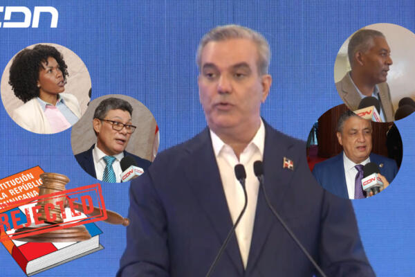 Oposición mantiene rechazo a reforma constitucional; dudan que Abinader no busque repostularse e insisten en el riesgo que conlleva la misma. Foto: CDN Digital