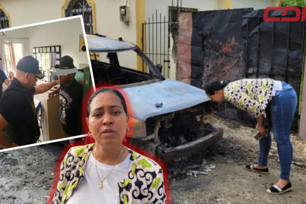 El apresado es Frank Berroa, quien era pareja de la hija de la mujer que denunció incendio de su vehículo. Foto CDN Digital