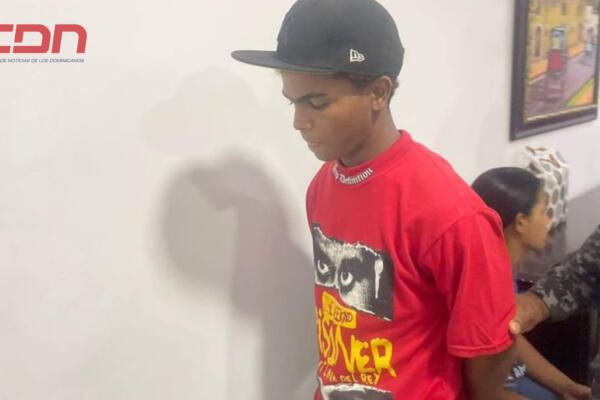 Derwin Delgado Lantigua (a) Dauri, apresado por robo de motocicleta. Foto CDN Digital