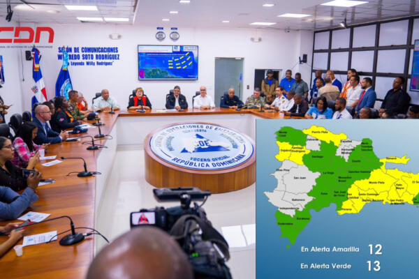 COE mantiene 24 provincias y el DN en alertas. (Foto: CDN Digital)