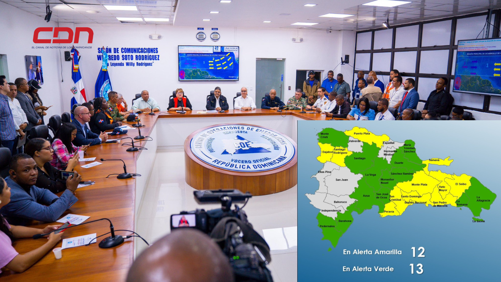 COE mantiene 24 provincias y el DN en alertas