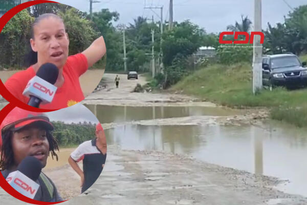 Residentes de la comunidad «La Mano de Dios»  en Villa Linda denuncian inundación. (Foto: fuente externa)