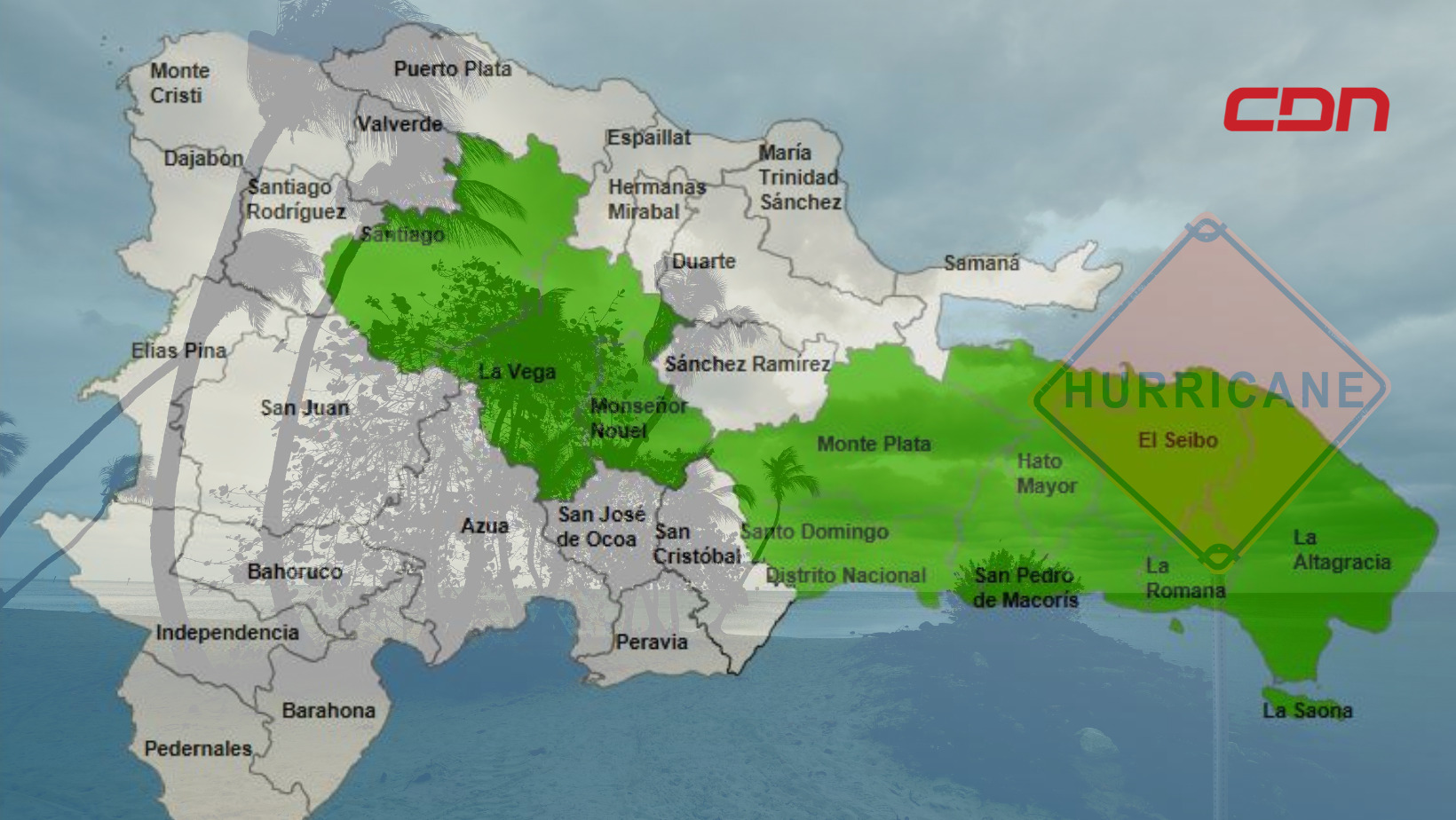 COE coloca 10 provincias y el DN en alerta verde