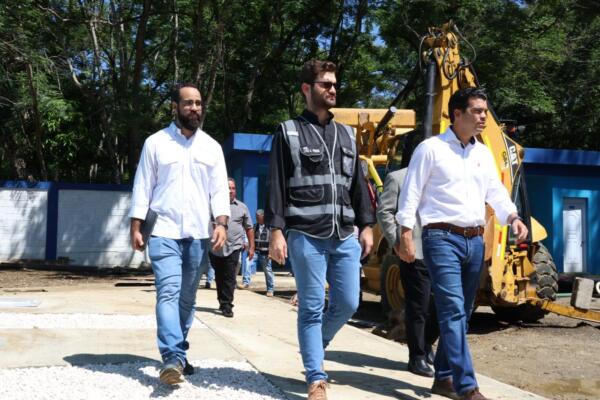 Wellington Arnaud informa acueducto múltiple de Sabana Iglesia, ha avanzado un 90 %. (foto, fuente externa)