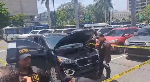 Yepeta KIA Sorento negra utilizada en el atraco. (Foto: fuente externa)