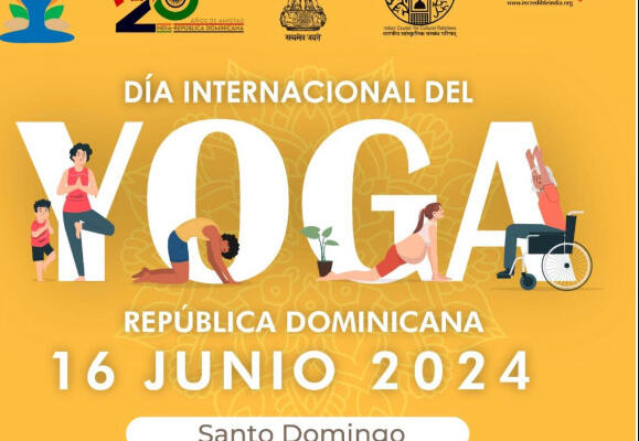 Celebración del Día Internacional del Yoga 2024 en República Dominicana. (foto, fuente externa)
