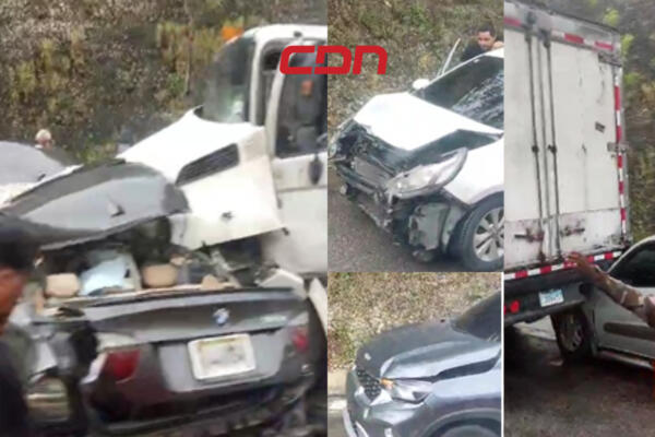 Un triple accidente de tránsito en la Autovía del Coral. Foto: CDN Digital 