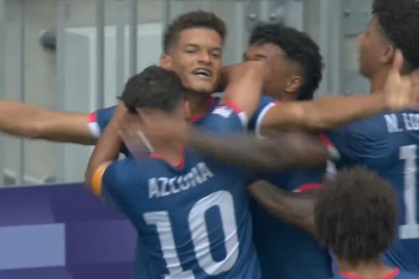 Ángel Montes De Oca anotó gol en París 2024, para el primer gol en la historia del fútbol dominicano en Juegos Olímpicos