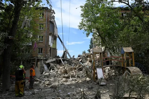 Tras el ataque masivo lanzado por Rusia contra Kiev. Foto: Fuente externa