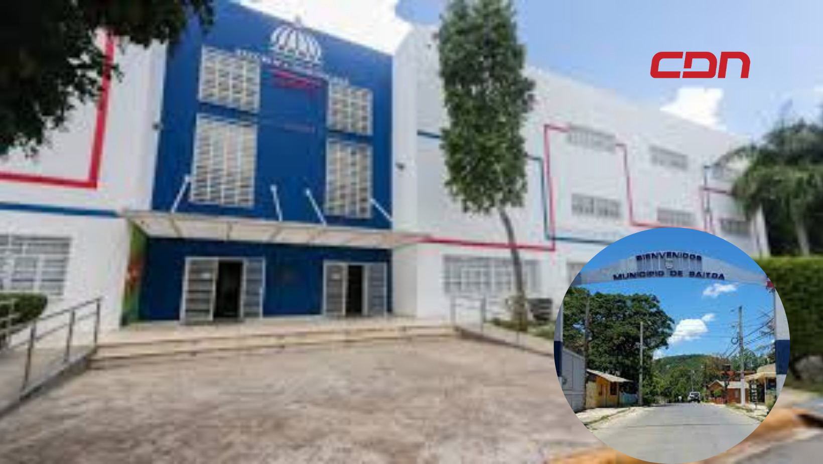 En Los Ciruelos del municipio de Baitoa, reclamaron al Ministerio de Deportes la terminación del multiusos de esa comunidad. Foro: CDN Digital