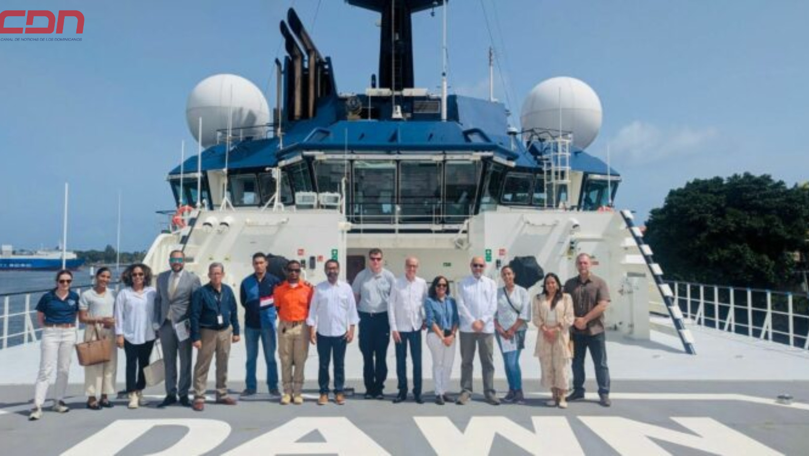 Comisión nacional de emergencias recibe al buque humanitario “MV DAWN”