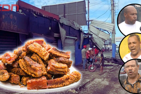 El desalojo de los vendedores de chicharrones se llevó  a cabo en horas de la madrugada.