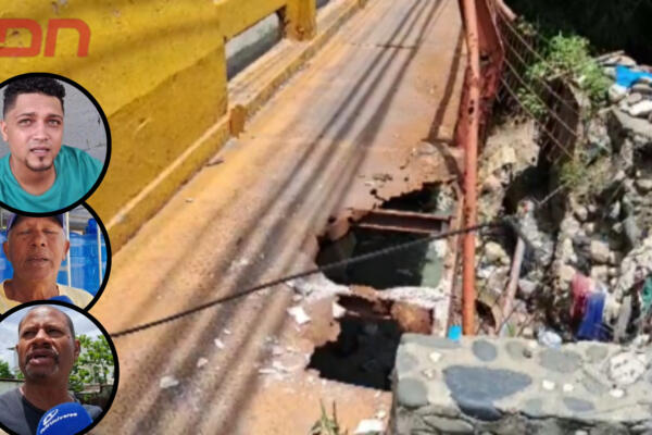 Residente exigen construcción de puente debido al peligro que representa. Foto CDN Digital
