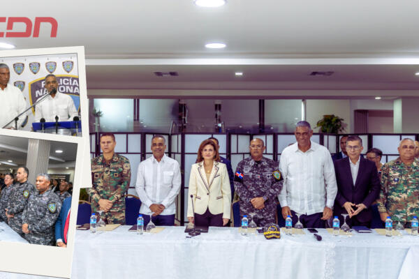 La vicepresidenta de la República, Raquel Peña, mientras encabezaba la reunión de seguimiento al Plan de Seguridad Ciudadana.
