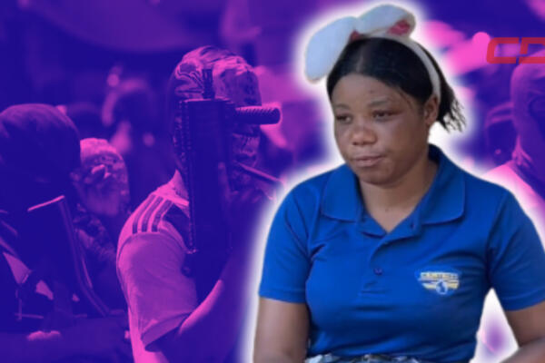 Luisa Pica, nacional haitiana que denunció el asesinato de cuatro miembros de su familia en Haití. Foto CDN Digital