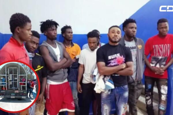Haitianos arrestados durante operativos de la PN y Migración. Foto: CDN Digital