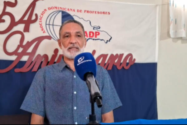 Miguel Jorge, presidente de la Asociación Dominicana de Profesores (ADP) filial Santiago
