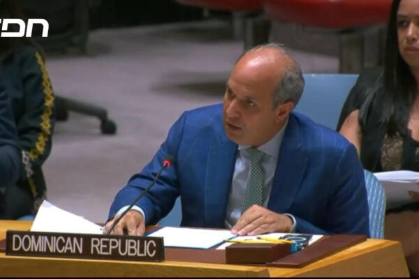 RD solicita Consejo de Seguridad ONU aplique sanciones a responsables de la violencia en Haití, según afirma el embajador José Blanco. Foto: CDN Digital