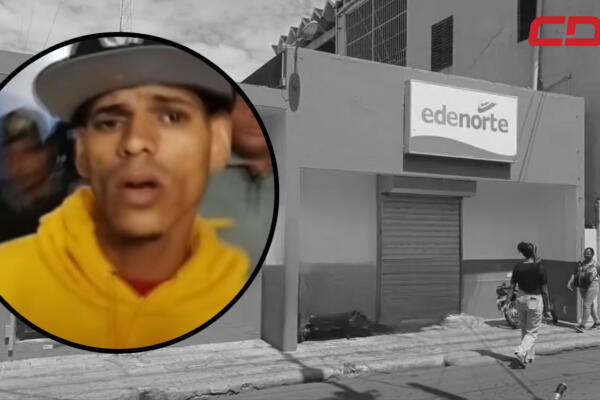 Joven apresado por robo hecho en oficinas de Edenorte en Moca. Foto CDN Digital