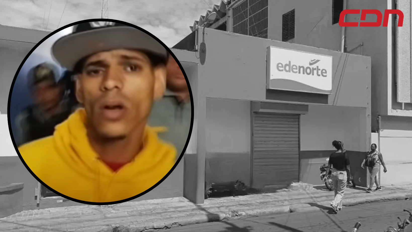 Joven apresado por robo hecho en oficinas de Edenorte en Moca. Foto CDN Digital