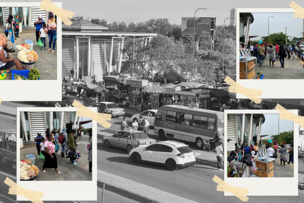 Los motoconchos, las guaguas y los carros públicos tan cerca también forman parte de la problemática.