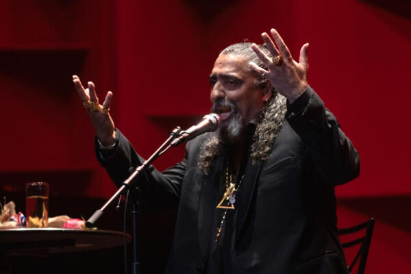 El artista español Diego El Cigala se presenta con su concierto 'Obras Maestras' este 12 de julio de 2024, en el Teatro Nacional en Santo Domingo (República Dominicana). EFE/ Orlando Barría