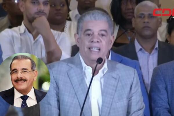 Carlos Amarante Baret sirvió de vocero de los peledeístas. 
Foto: CDN digital