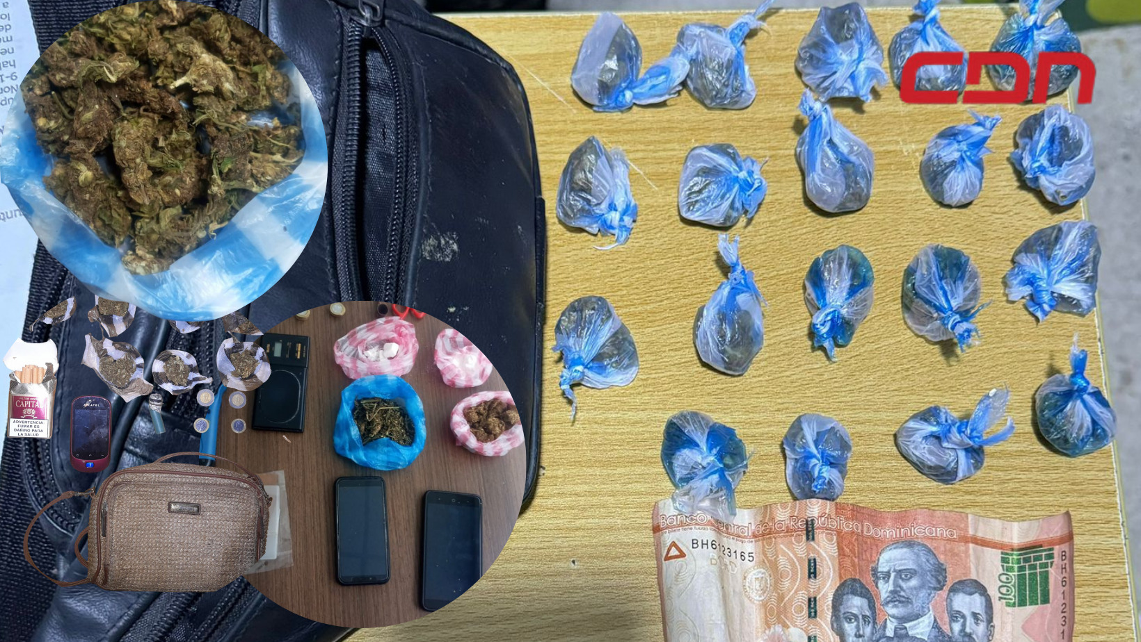 Agentes de la Policía Nacional intervinieron alegados puntos de distribución de drogas. Foto: CDN Digital