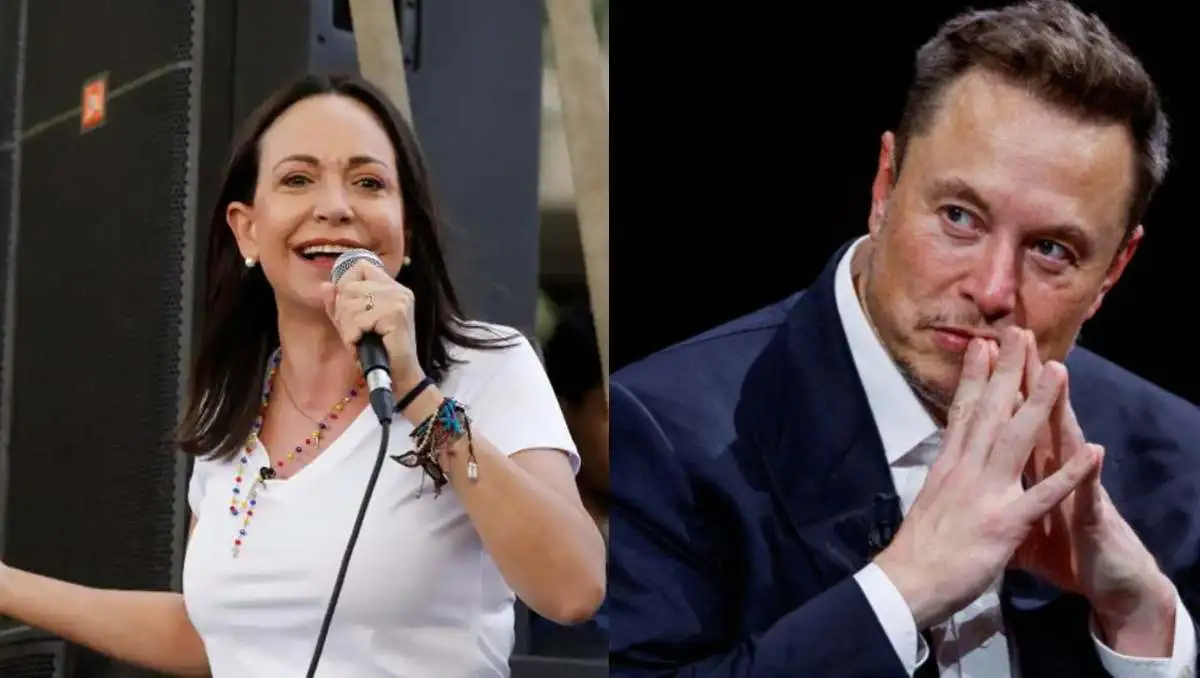 Elon Musk llama a apoyar a María Corina Machado en Venezuela