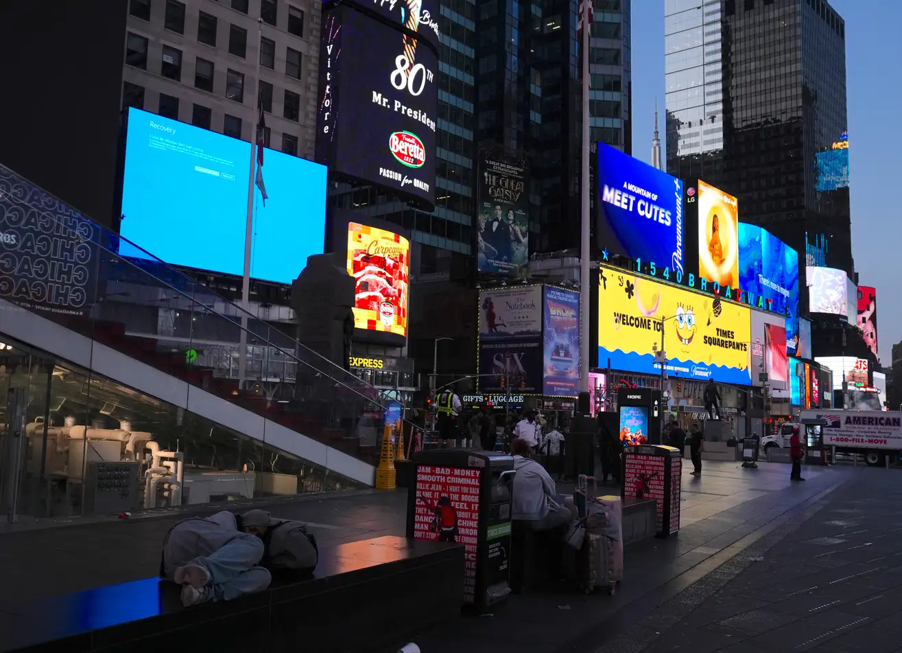 La "pantalla azul de la muerte": selló de la caída global de Windows
