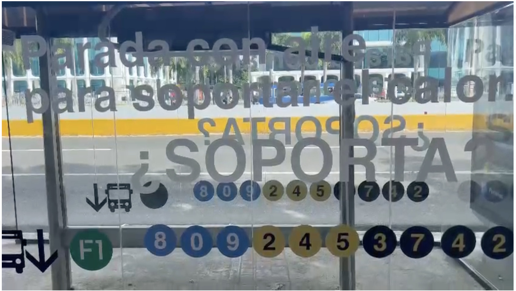 Aire acondicionado en parada de la 27 de febrero es promociòn del “Verano Presidente”