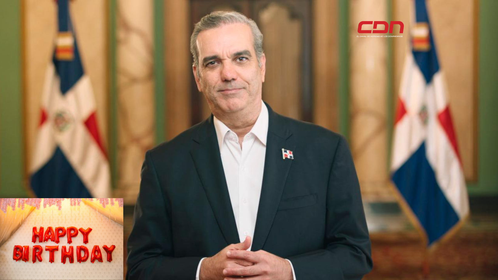 Hoy es el cumpleaños del presidente Luis Abinader.