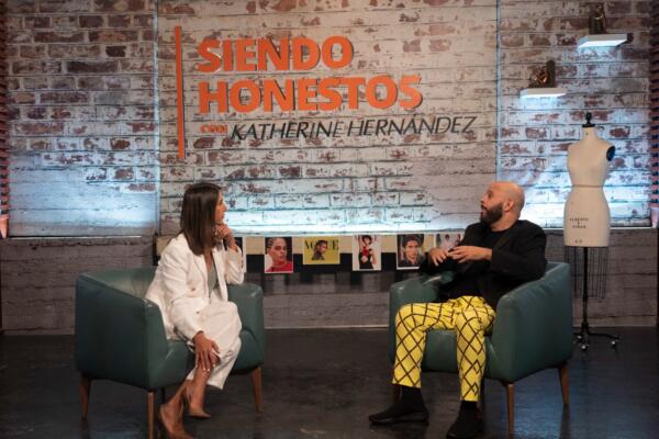 Sandro Guzmán junto a Katherine Hernández en el programa 