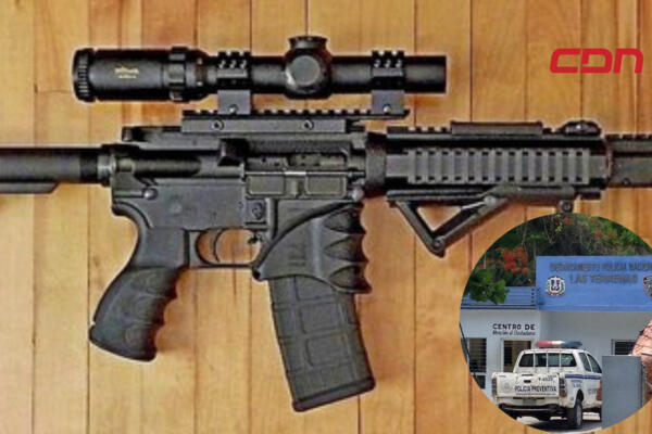 El hombre cargaba el arma de alto calibre en el interior de un carro que conducía. Foro: CDN Digital
