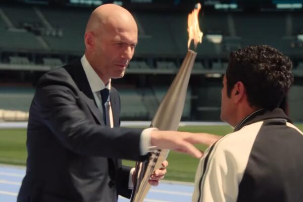 Zinedine Zidane fue la estrella invitada en la ceremonia de inaguración de los Juegos Olímpicos de París 2024.
