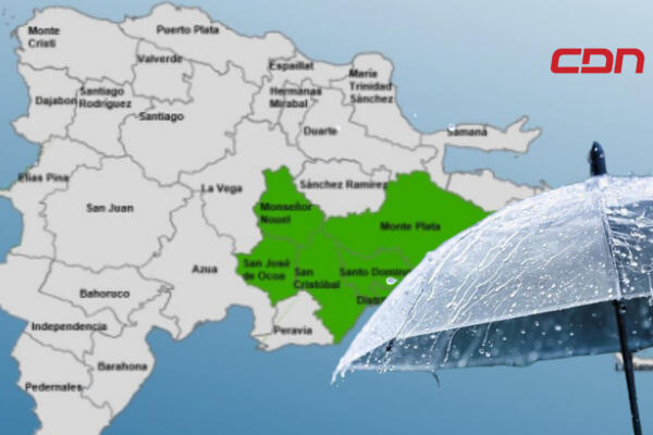 Las alertas debido a una vaguada en los niveles altos de la troposfera y el paso de una onda tropical. Foto: CDN Digital 