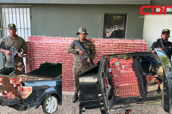 Contabilizaron 2,500 paquetes de cigarrillos marca Capital. Foto: CDN Digital