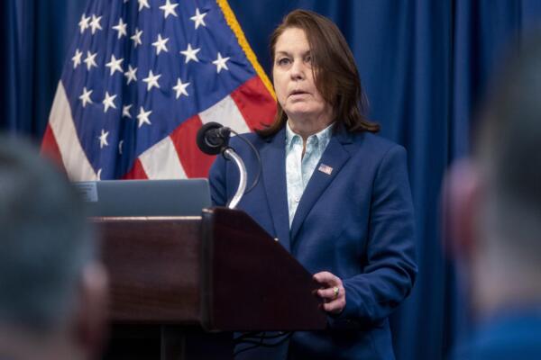 La directora del Servicio Secreto de Estados Unidos, Kimberly Cheatle, en una foto de archivo. EFE/EPA/SHAWN THEW