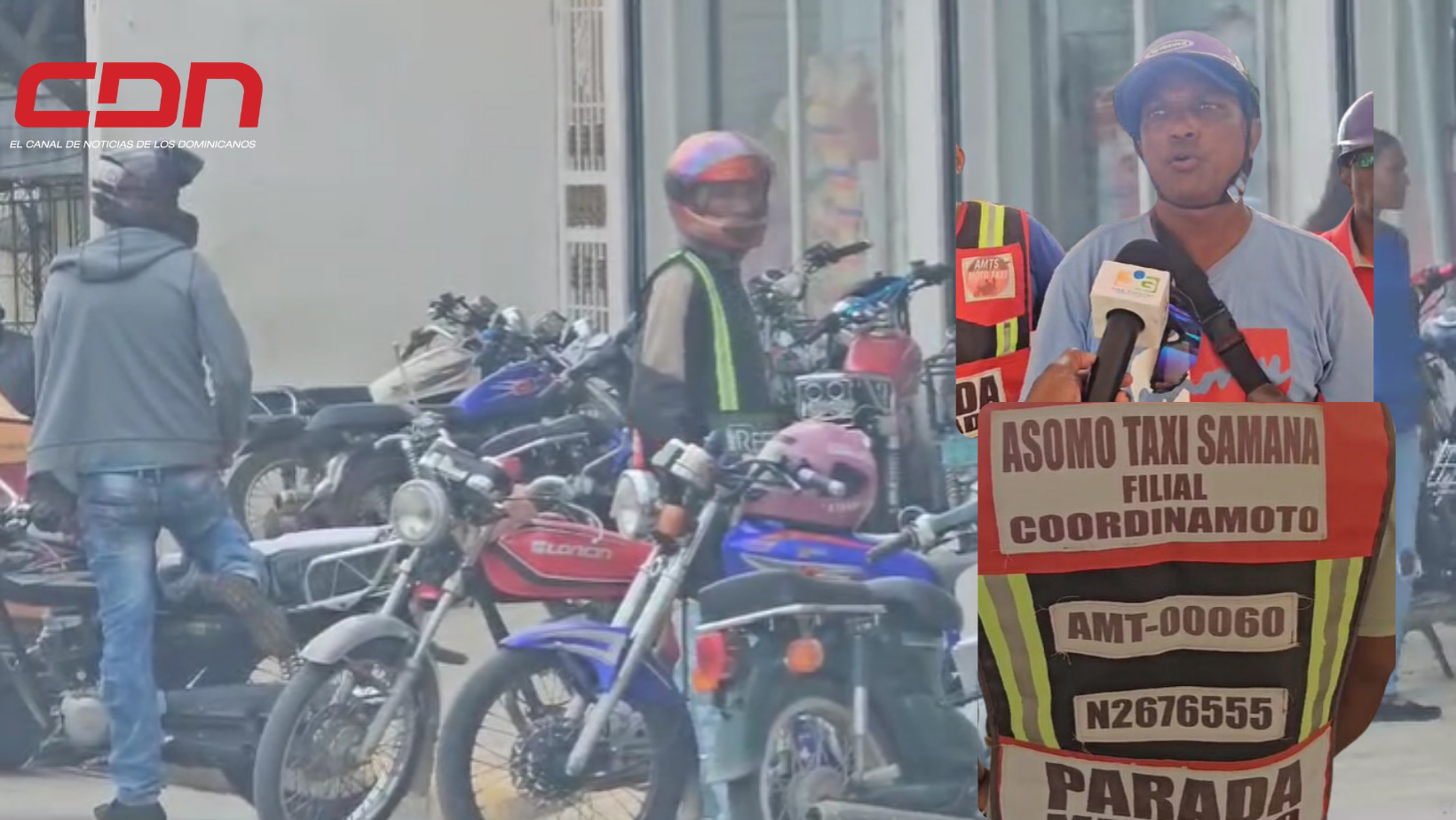 Los motoristas sostienen que su organización es afectada por los haitianos y otras personas. Foto: CDN Digital