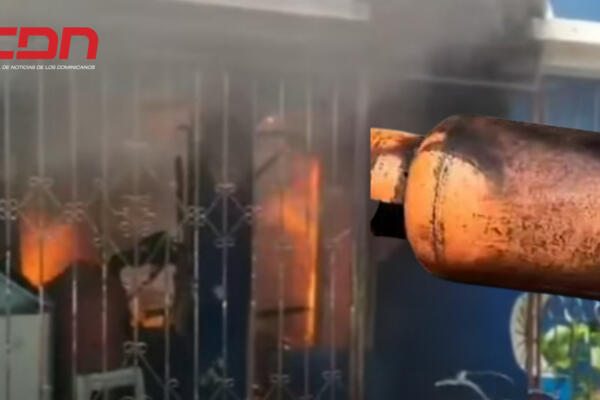 El hecho se produjo en Barrio Chico, La Vega cuando según vecinos una mujer estaba cocinando y el taque de gas explotó. CDN Digigtal 