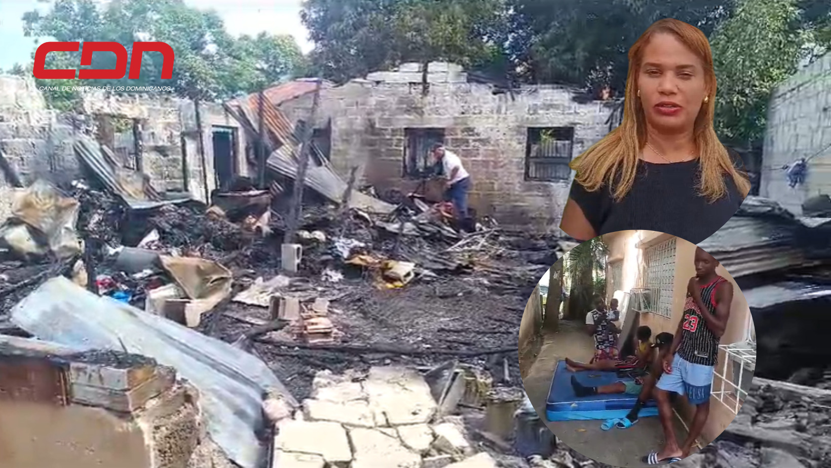 El incendio de una cocina industrial que se registró ayer y que dejó un saldo de un hombre muerto. Foto: Fuente externa