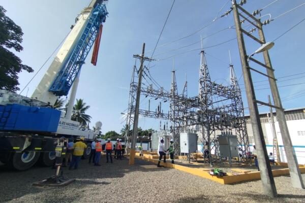 Desde inicios del mes de junio la Gerencia de Subestaciones de Edenorte instaló cuatro transformadores de potencia. Foto: fuente externa 
