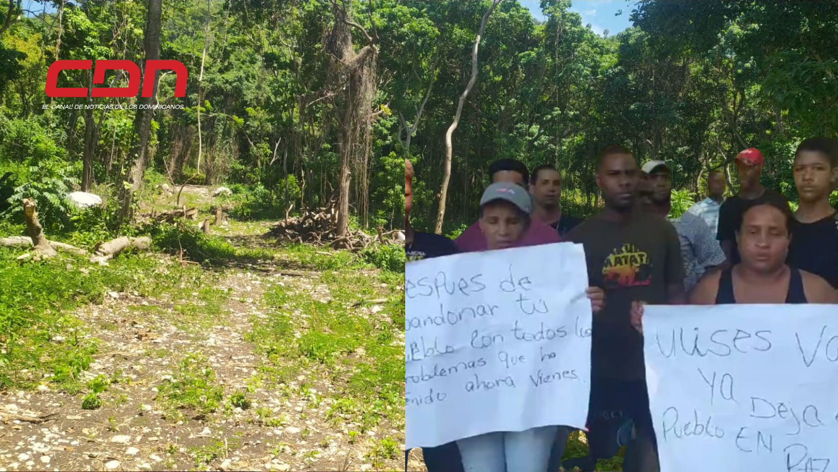 Llamaron al presidente Luis Abinader para que intervenga y evite el desalojo de estas familias humildes. Foto: CDN Digital