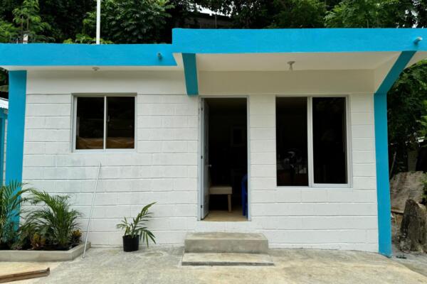 Vivienda entregada a la familia afectada por inundaciones de noviembre. 