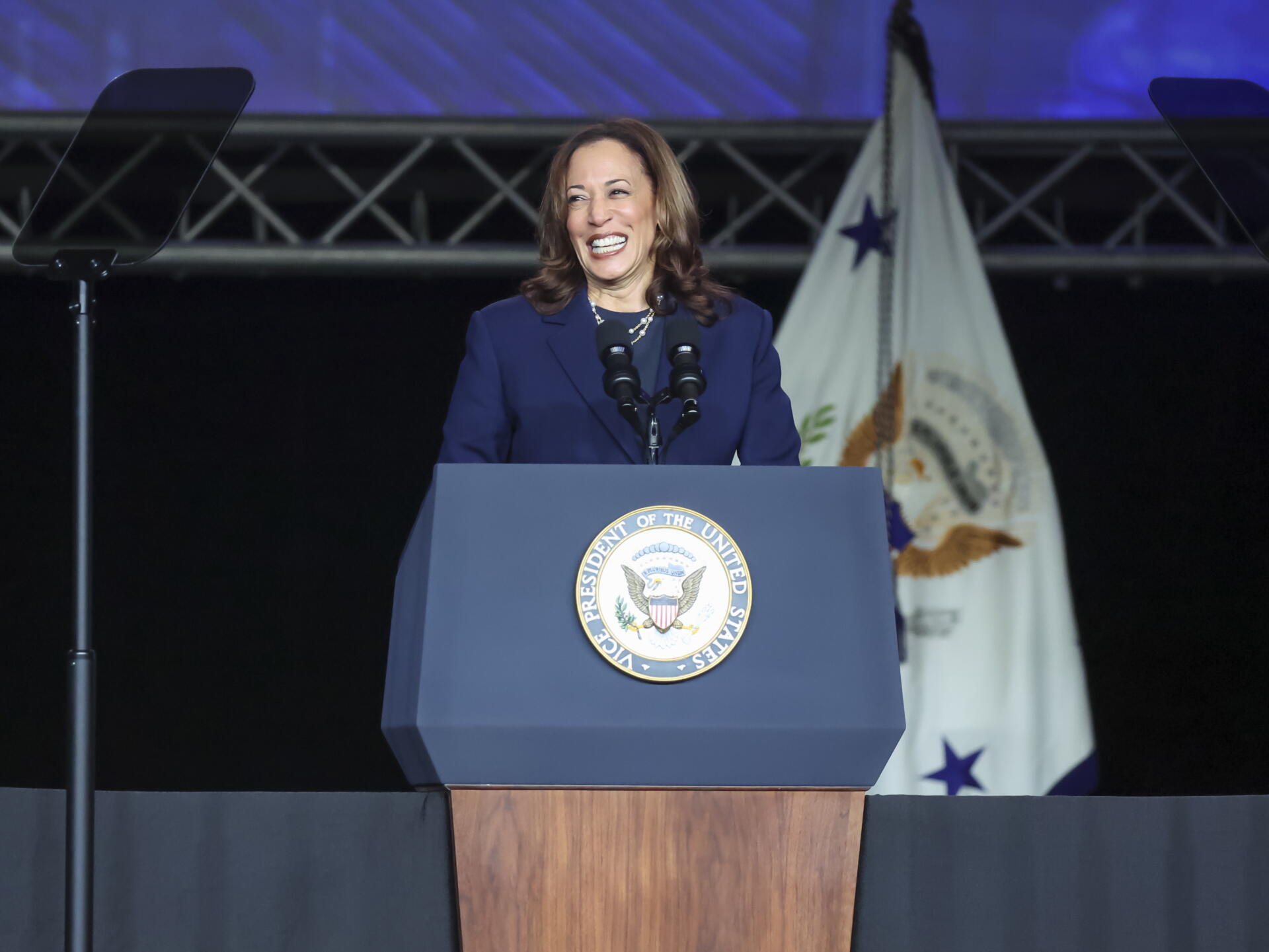Fotografía de archivo de la vocepresidenta de Estados Unidos, Kamala Harris.