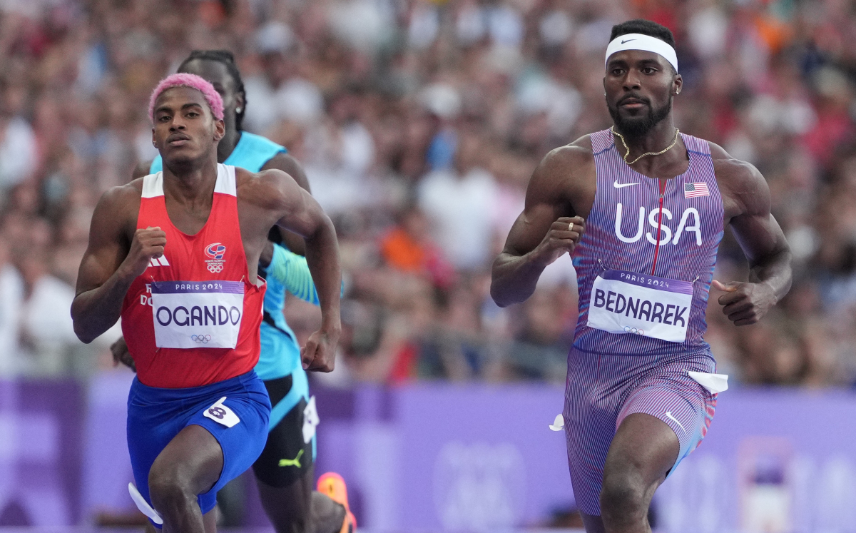 Alexander Ogando a la final de los 200 metros en París 2024