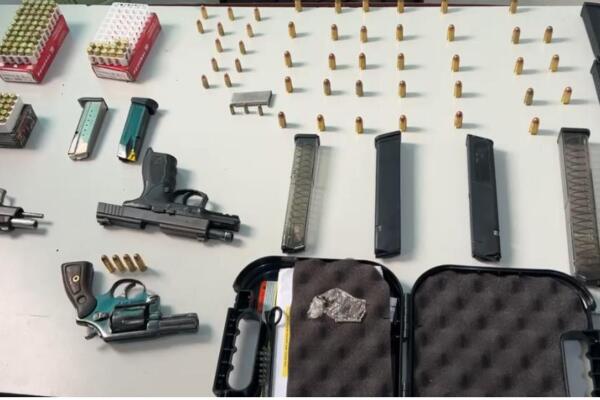 Armas, droga y municiones decomisadas